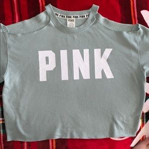 Vs Pink cold shoulder sweatshirt